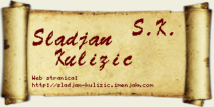 Slađan Kulizić vizit kartica
